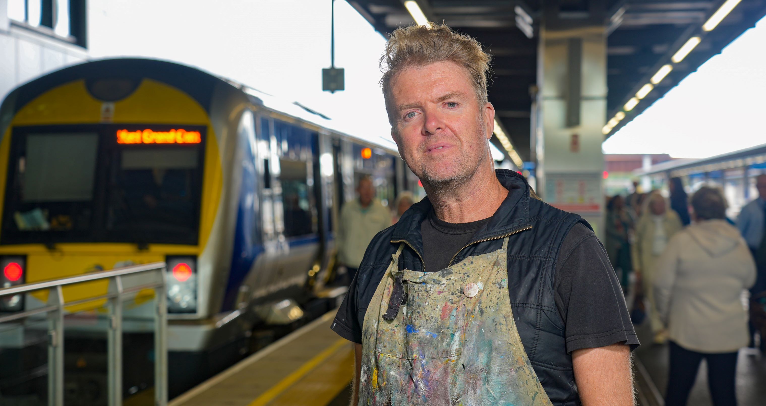 A photo of Ed Reynolds, Translink artist in Residence
