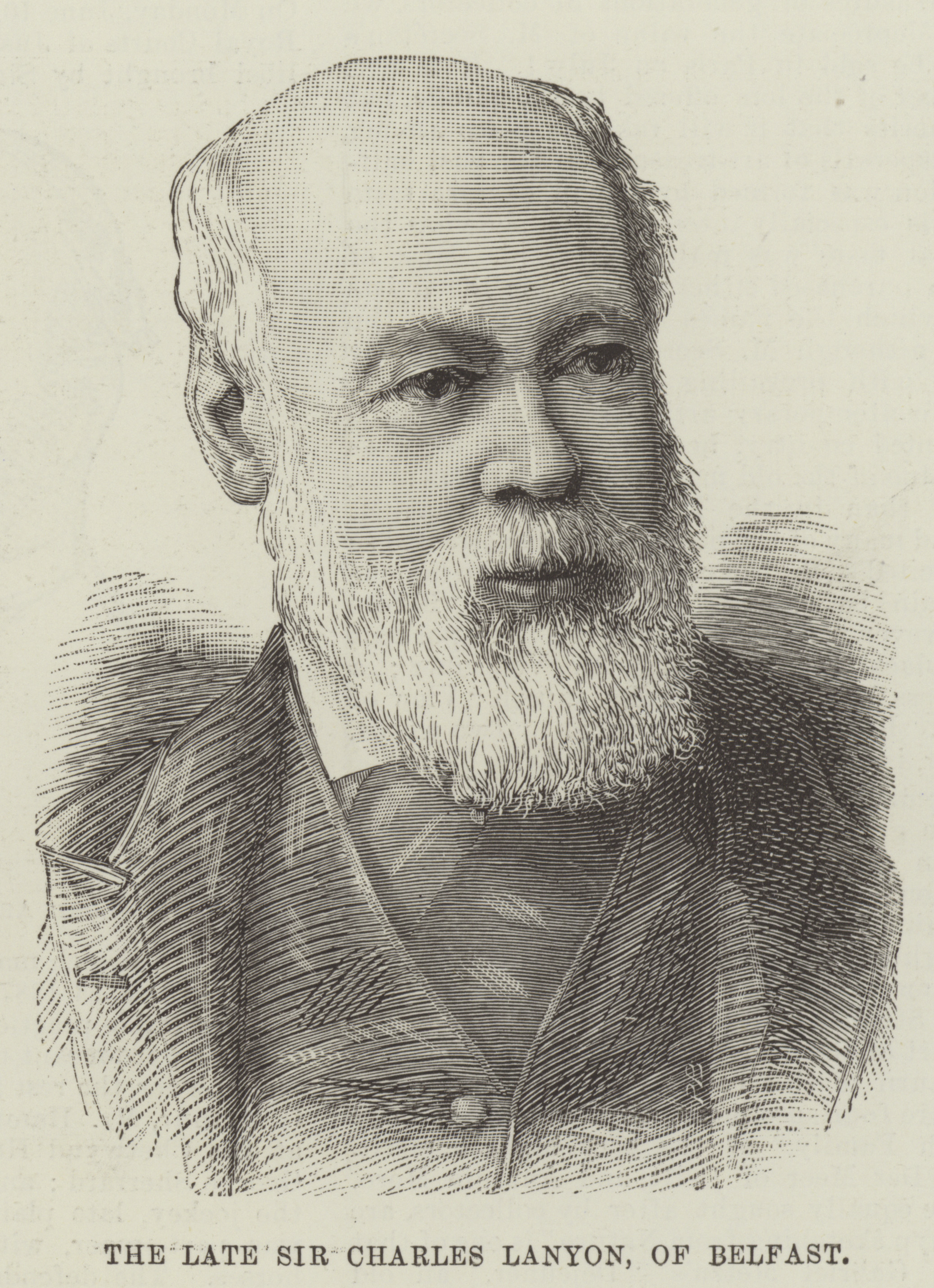 An image showing a drawing of Sir Charles Lanyon
