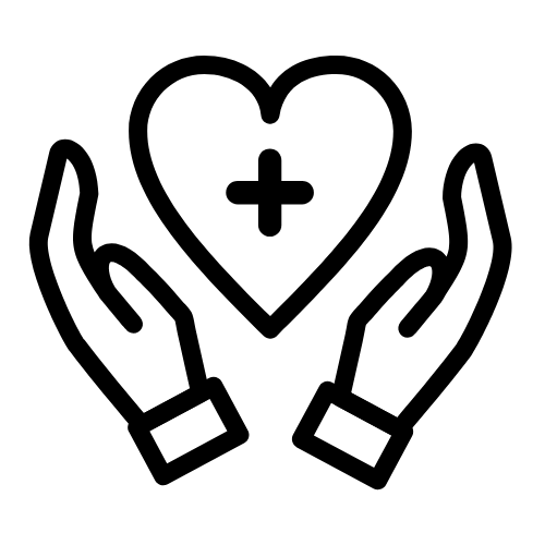 An icon showing a heart