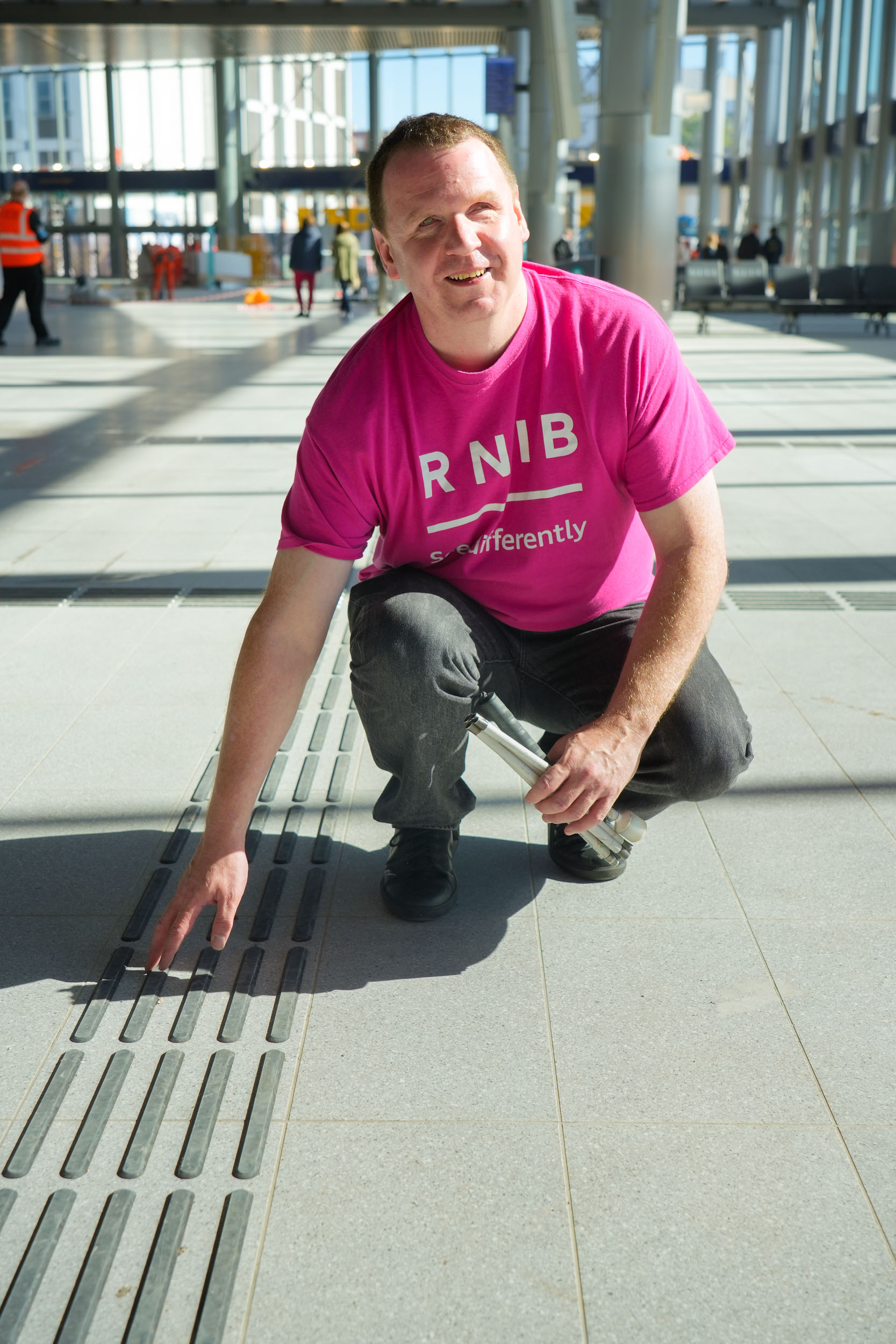 Joe Kenny at Belfast Grand Central Station