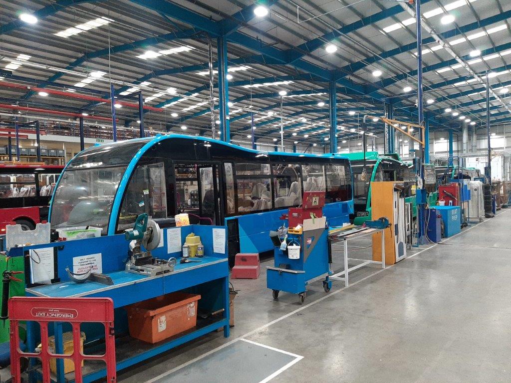 A new zero emissions bus under construction