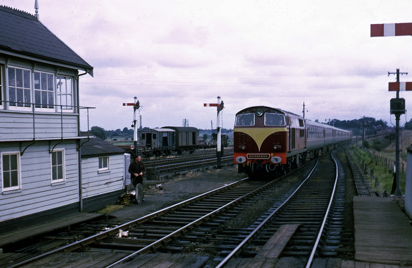 A photo from 1970 showing an Enterprise train