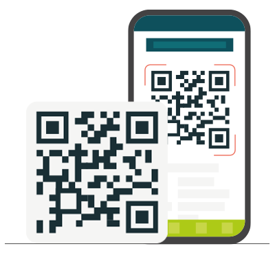 Icon of a phone with a Barcode